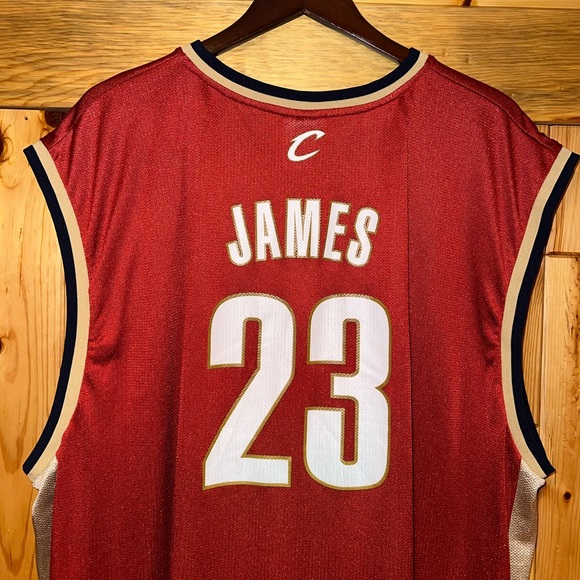 VTG Men’s Reebok Lebron James #23 Cleveland Cavaliers NBA Basketball Jersey 3XL - Picture 1 of 12